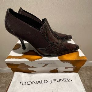 Exotic Elegance Meets Unparalleled Style! Donald J Pliner Medea snakeskin boots